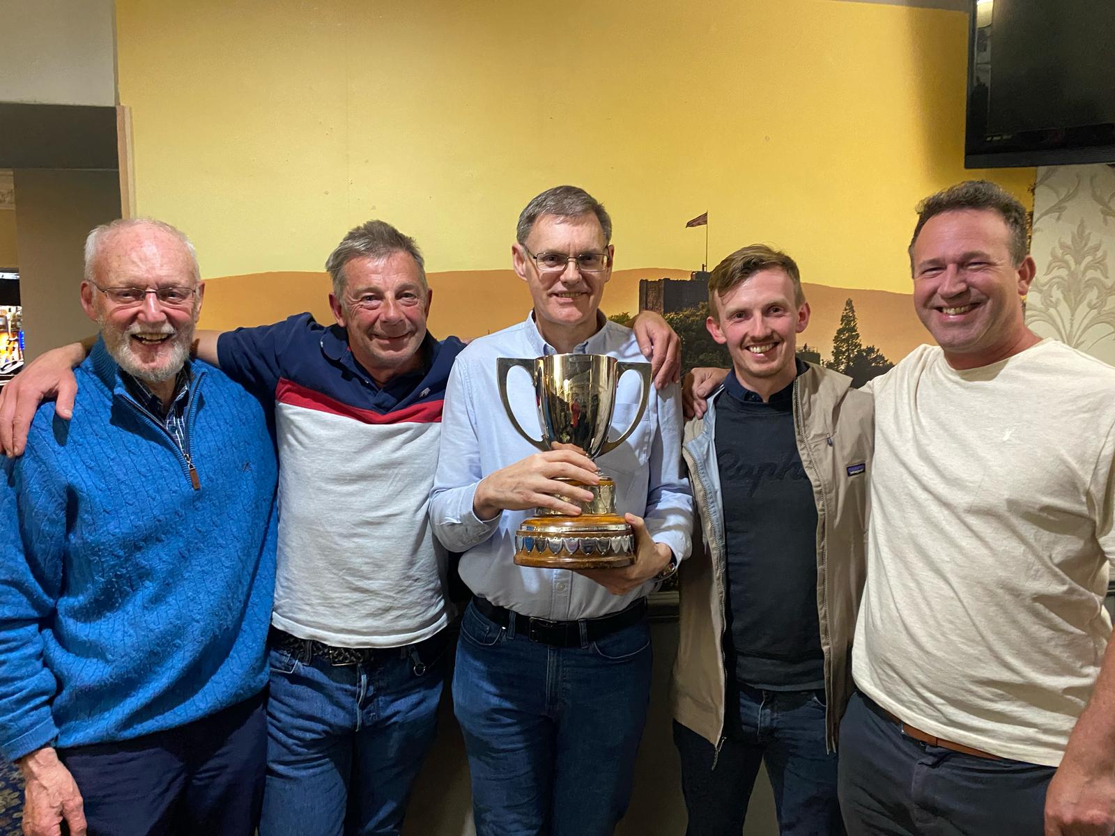 a team in the final match - eric mansfield, ken hoadley, me, thom martin, john jarmany