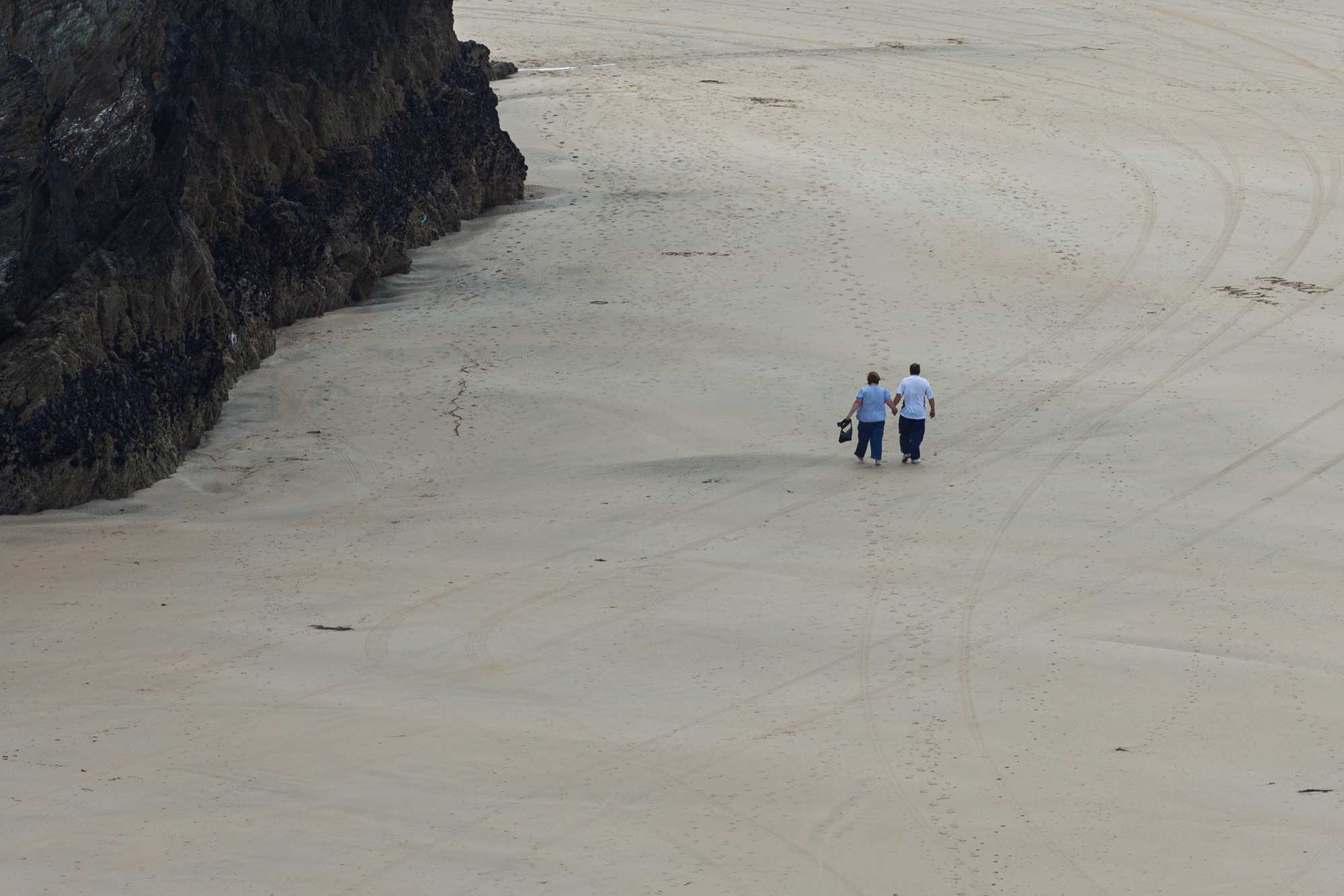 People on Newquay beach