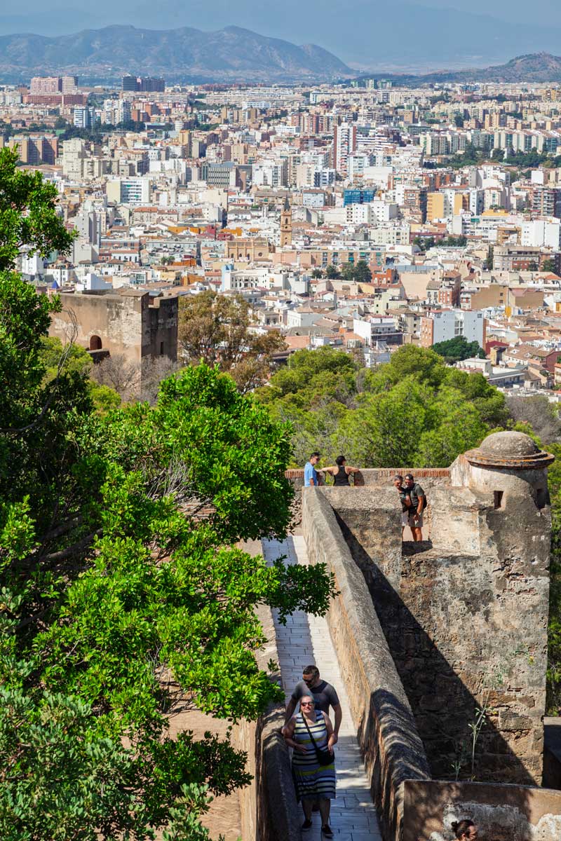 view from Castillo de Gibralfaro