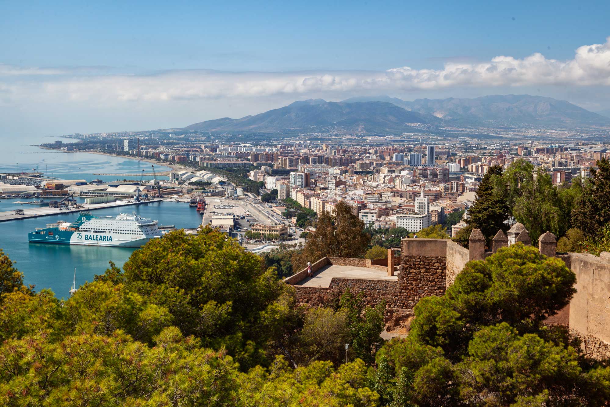 view from Castillo de Gibralfaro