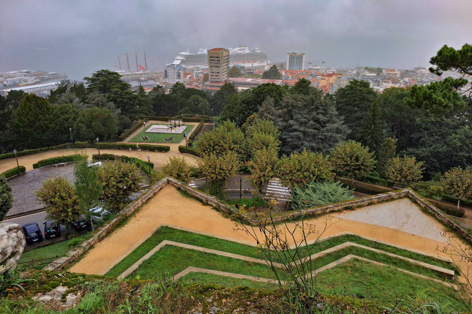 view from the castle in vigo