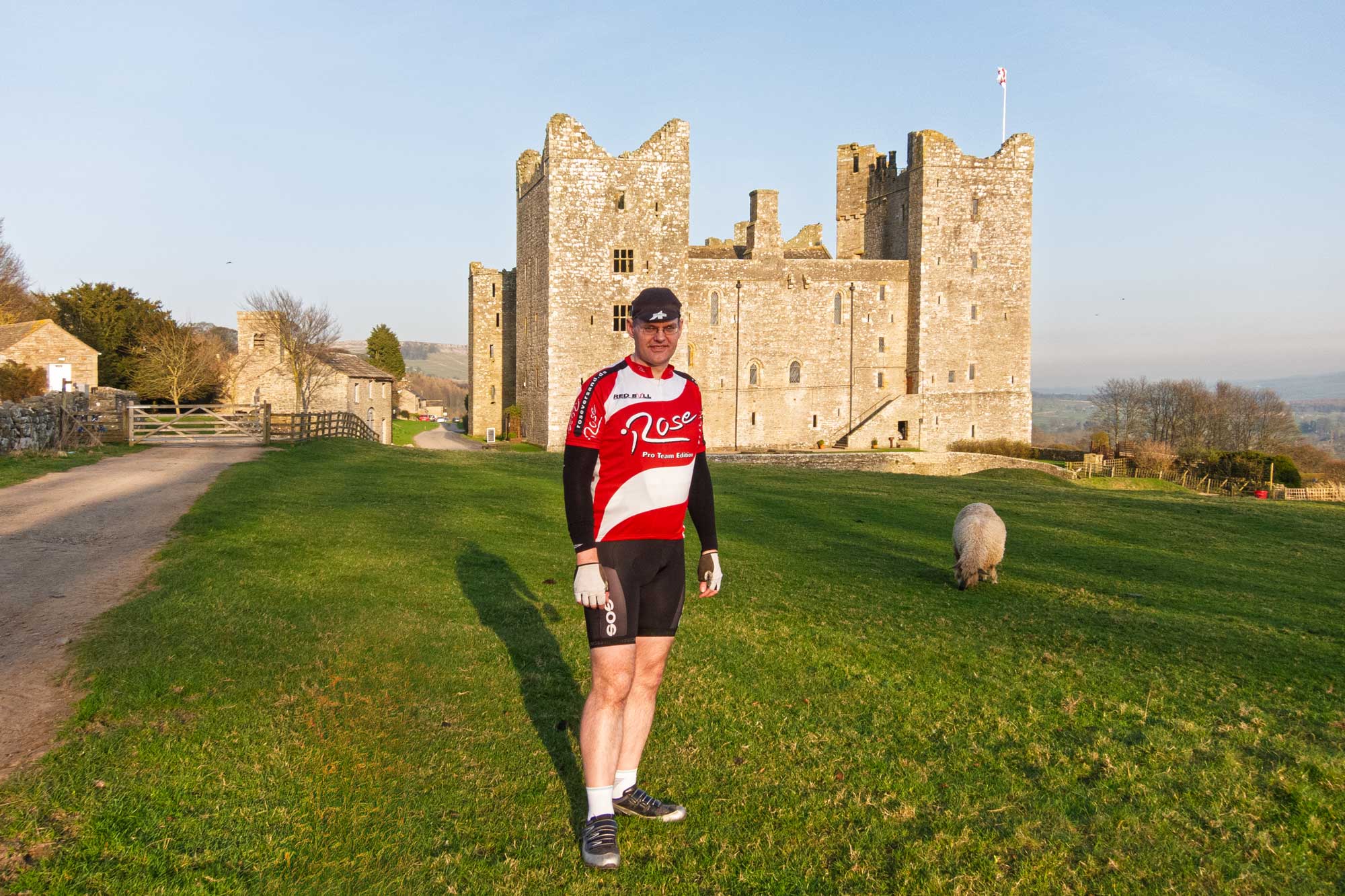 david outside castle bolton