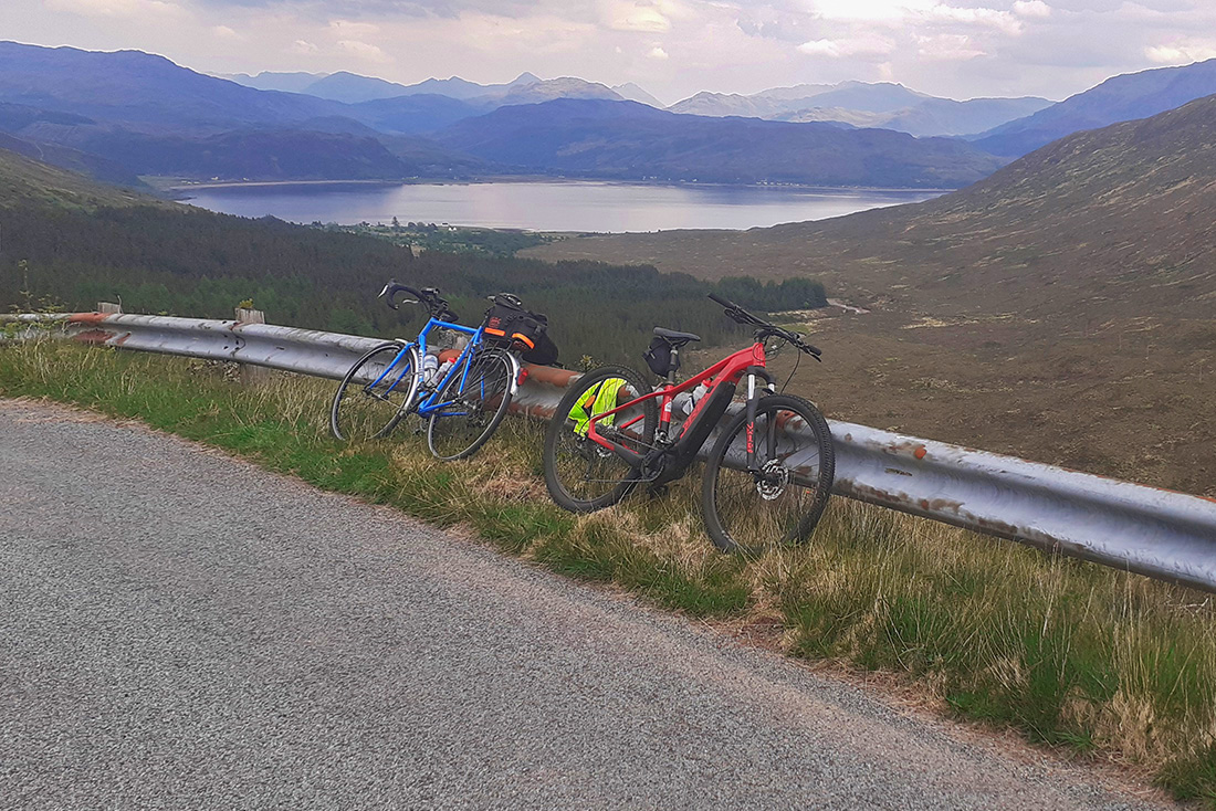 Cycling Mam Rattigan Pass and Kylerhea