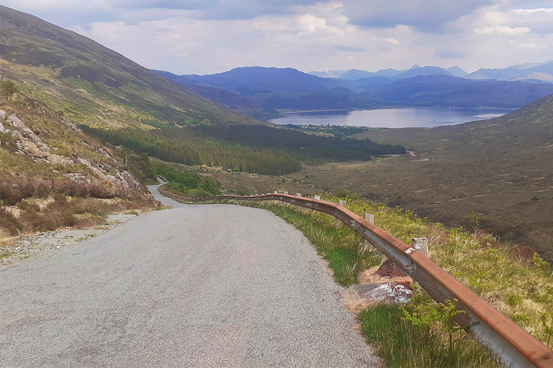 Cycling Mam Rattigan Pass and Kylerhea