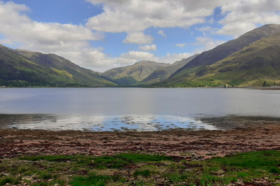 Cycling round Loch Duich to Totaig