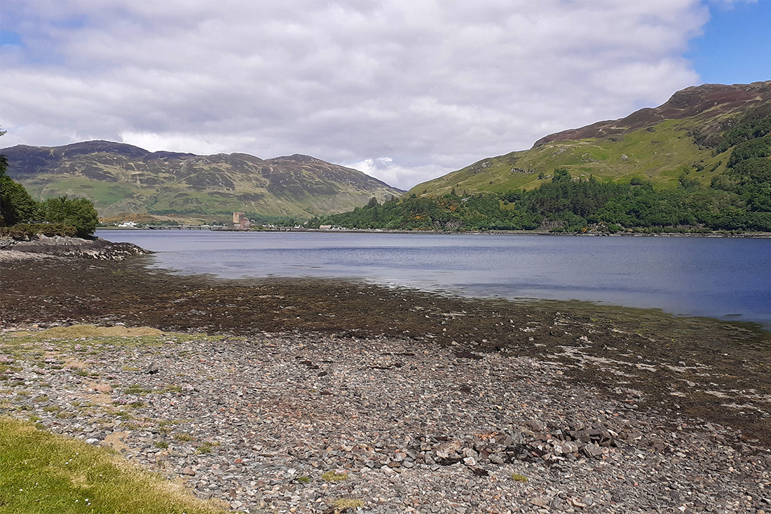 Cycling round Loch Duich to Totaig