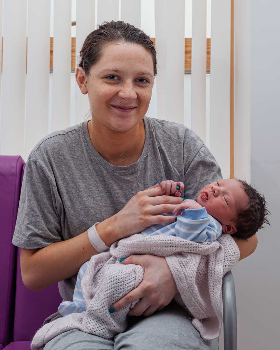 louis with leah