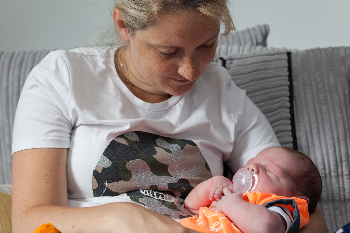 Leah with Max