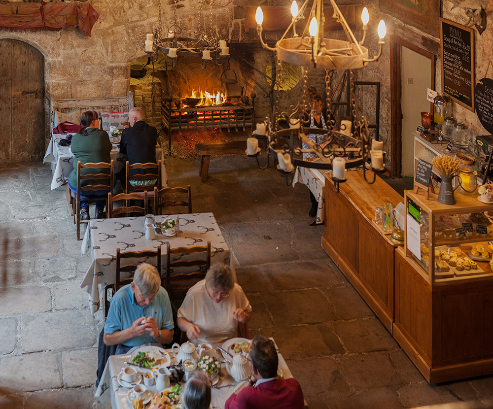 cafe at chillingham castle