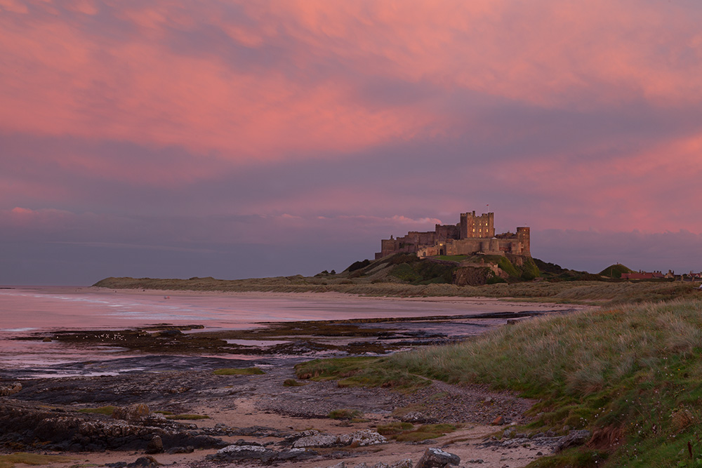 bamburgh sunset
