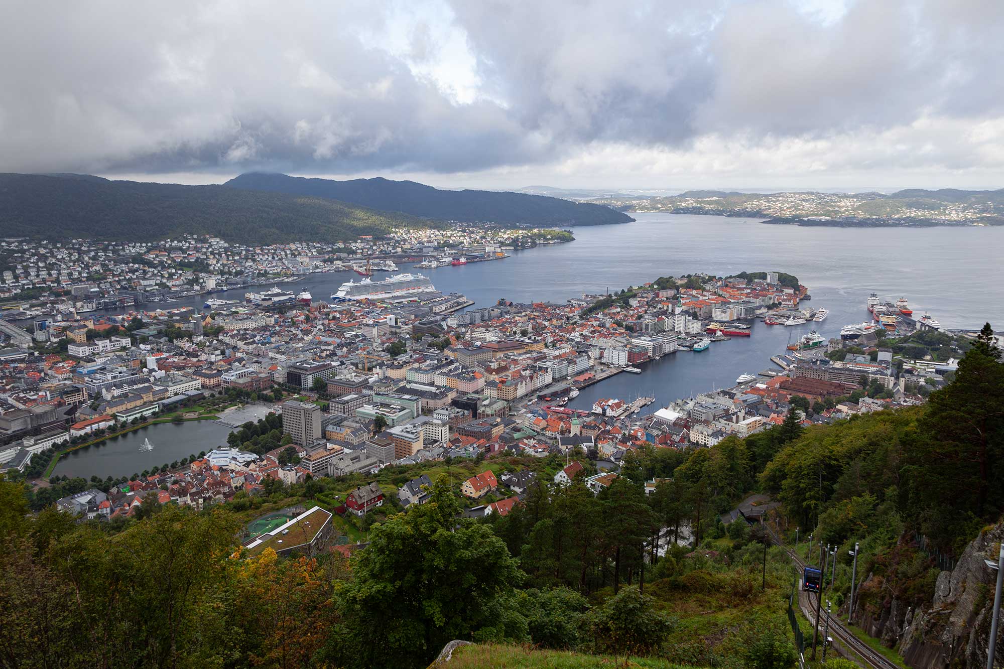 bergen from mount floyen