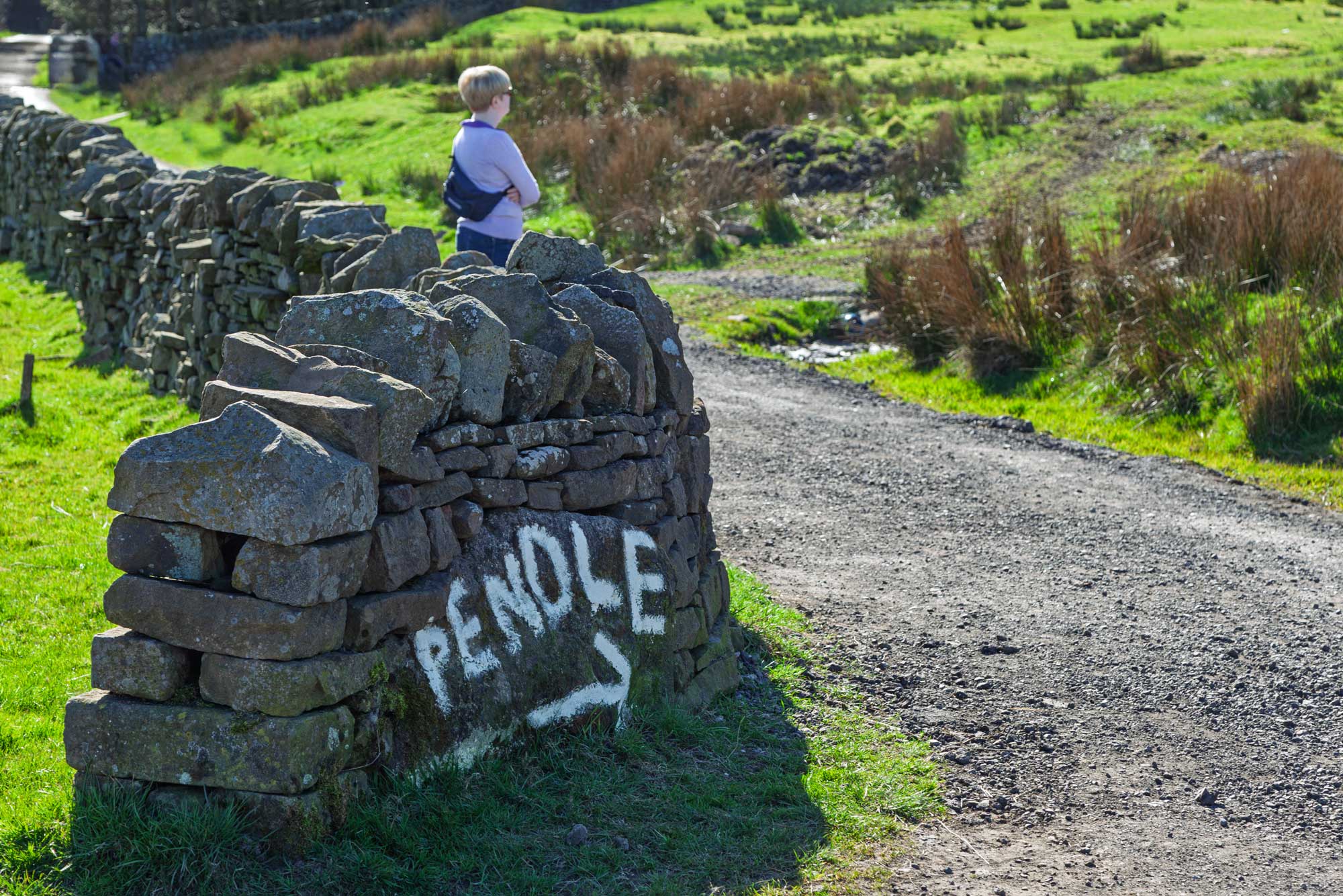pat at the bottom of pendle hill