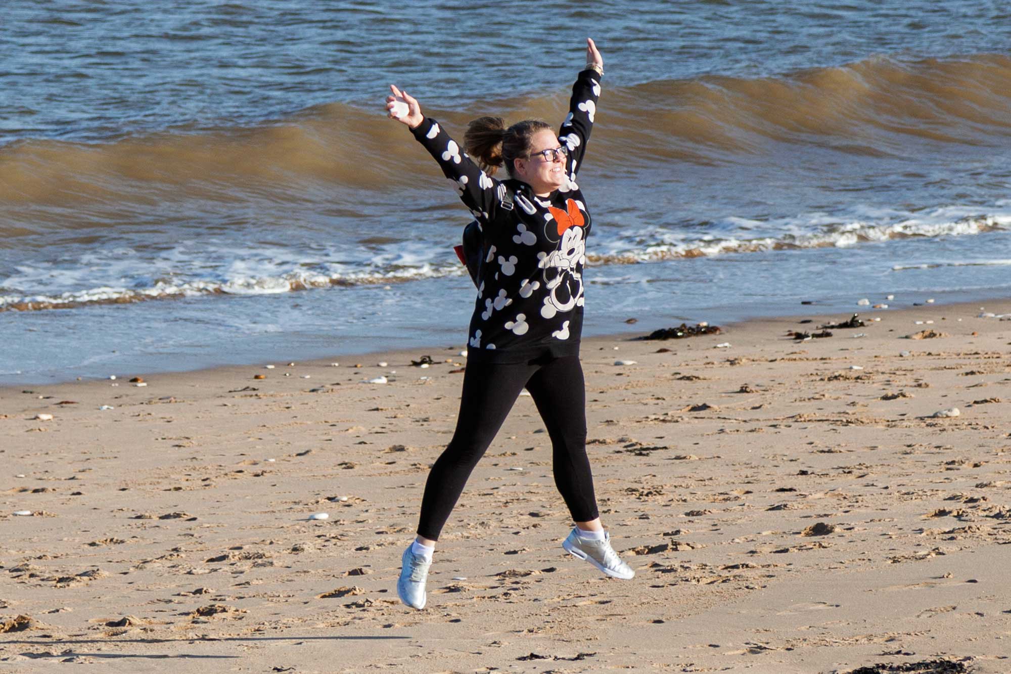 Gaby on Bridlington Beach