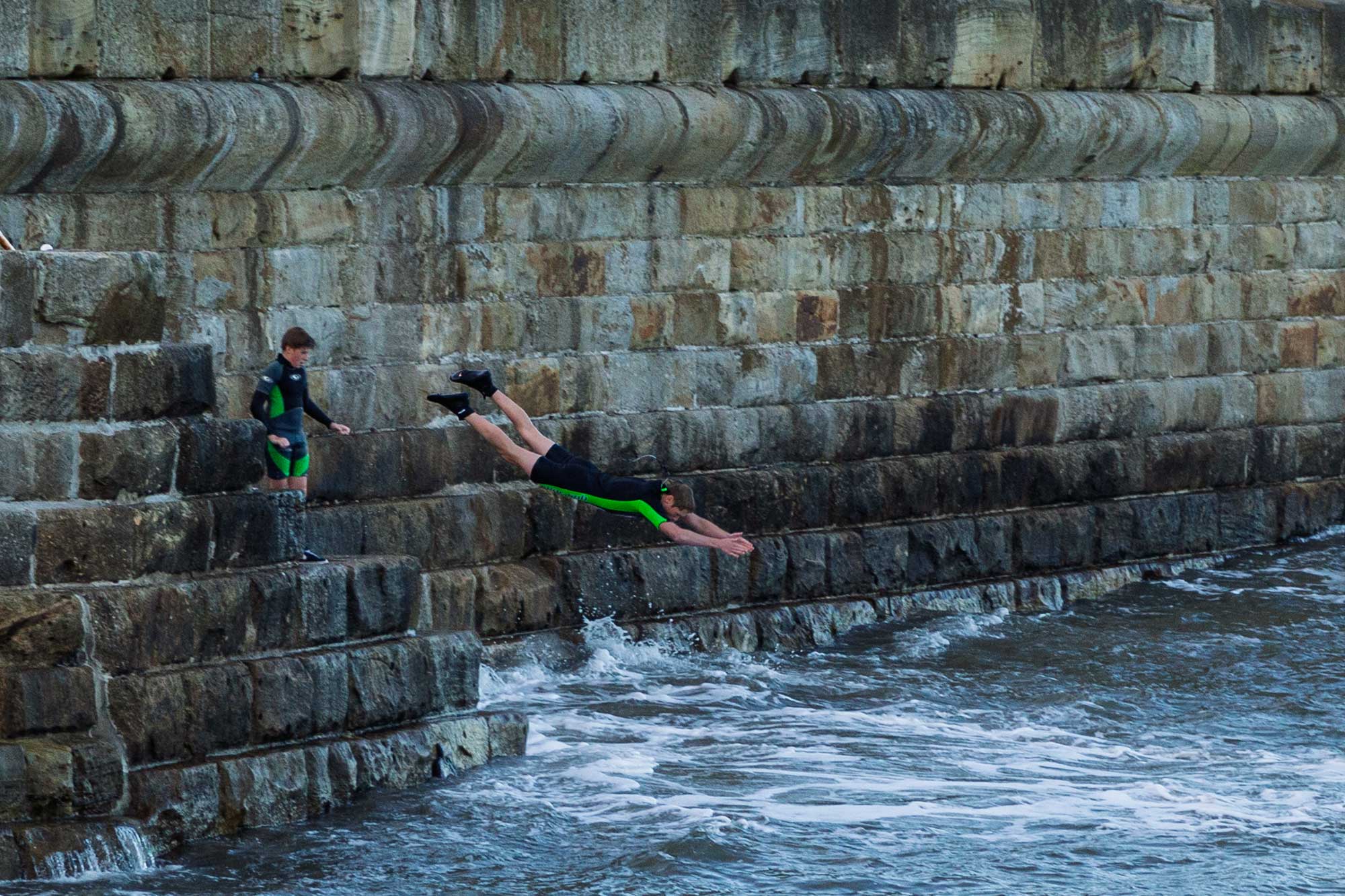Boys diving