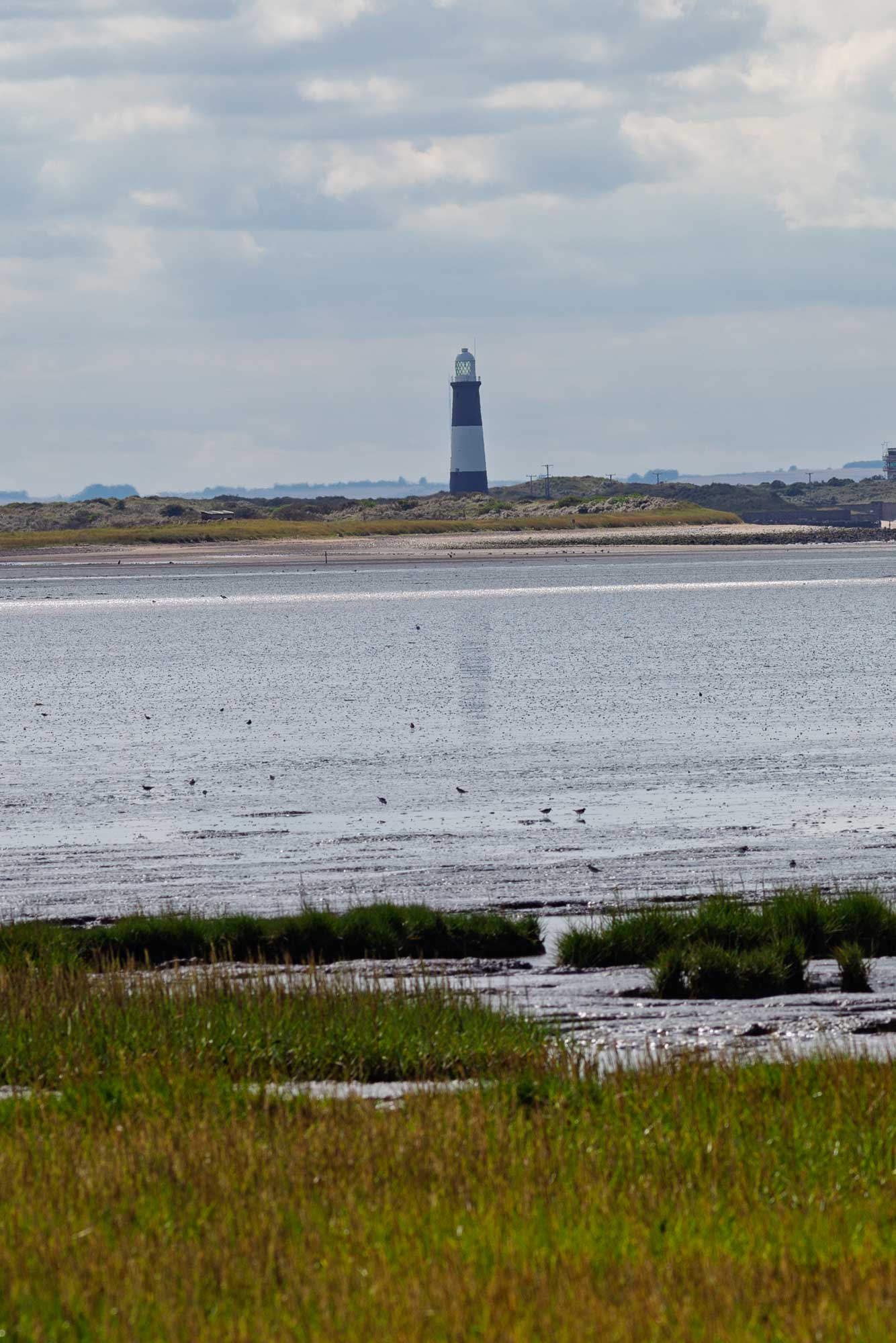 Gaby and Pat on the beach at Spurn Head