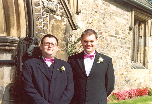 My Best Man (Robert Justham) and me